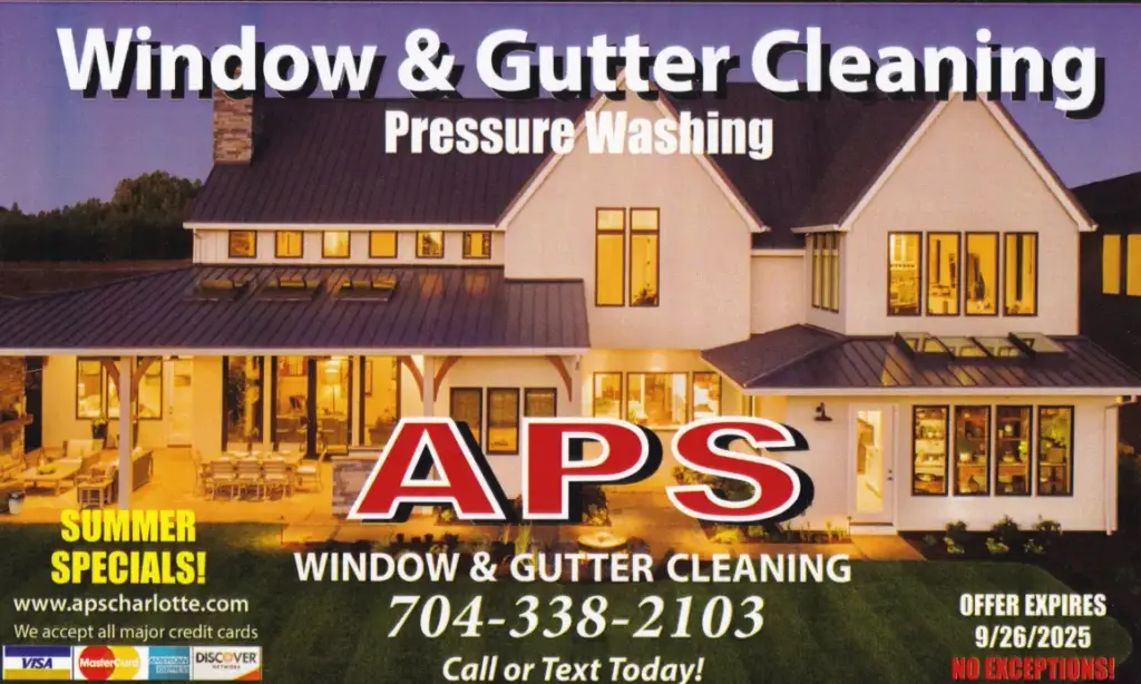 Monthly Cleaning Specials | APS Charlotte Deals  Savings   Front of APS Charlotte Ad