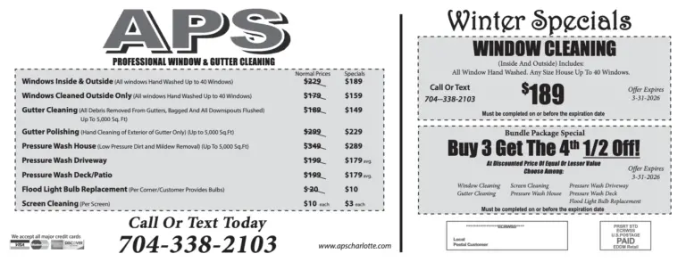 Explore APS Charlottes Exciting Specials for Home Services   