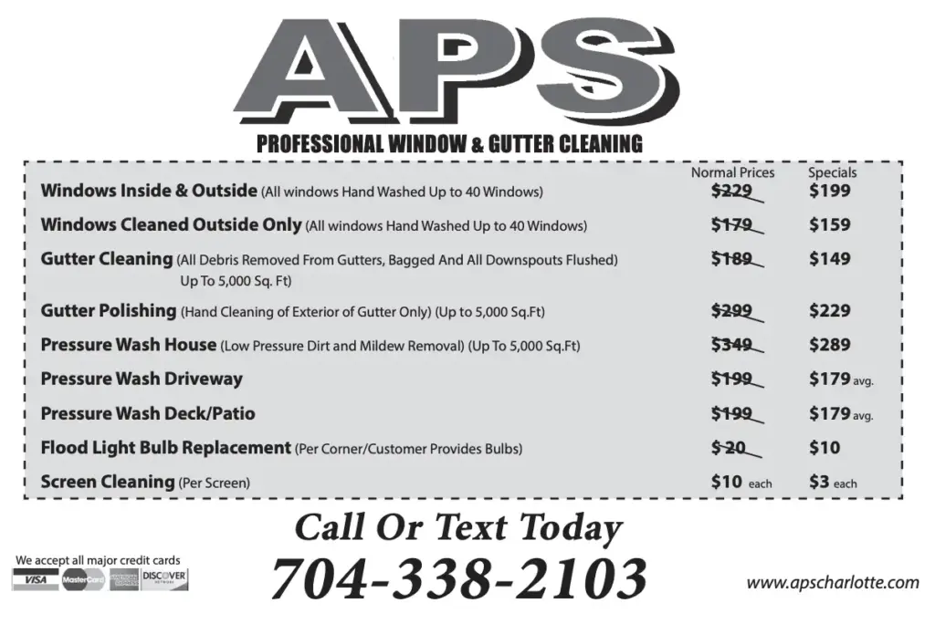 new aps charlotte specials