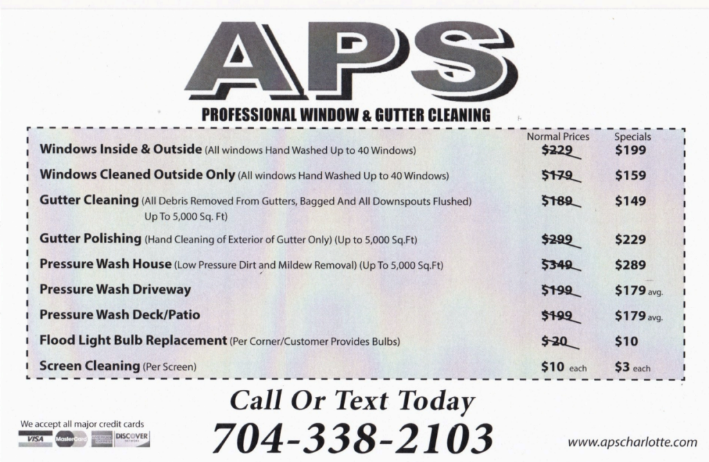 Explore APS Charlottes Exciting Specials for Home Services   Explore APS Charlottes Exciting Specials for Home Services   APS Specials